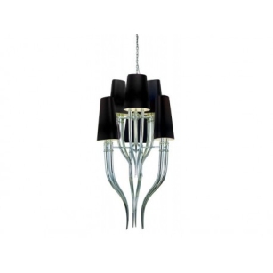 Lampa wisząca DIABLO 3+3 AZ1417 Azzardo Rozbudowana niestandardowa forma 12x E14 chrom / czarny