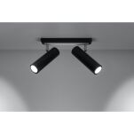 Plafon DIREZIONE 2 Czarny Listwa LED SOLLUX LIGHTING SL.0500 - 2