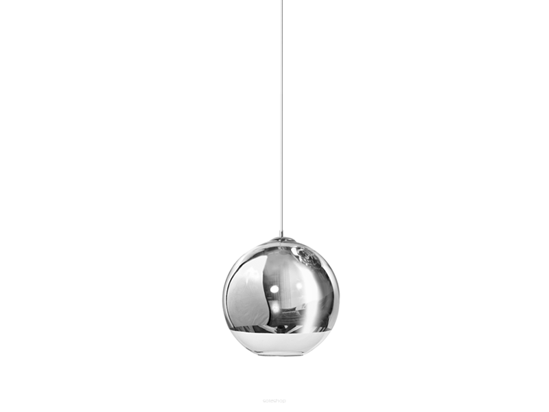 Lampa wisząca SILVER BALL 18 AZ0731 Azzardo Oryginalna i nietypowa klosz ze szkla w kolorze chromu i transparentnego