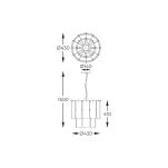 MD3523-8M-EBCN NIRA LAMPA WISZĄCA CZARNA/BLACK ZUMALINE - 4