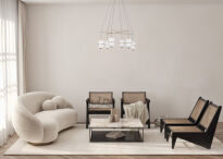 Lampa wisząca Alani PND-34375-6-BK Italux - 4