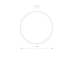 Kinkiet LED Ring S 7W 235lm 3000K czarny Ø15cm 7634 - 2