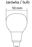 Słupek ogrodowy JOY 91065L-500 SU-MA NIEWIELKI STALOWY - 4