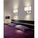 Lampa ścienna MARTENS WALL LED AZ15558 Azzardo Nowoczesna CZARNA 2 źródła światła - 4