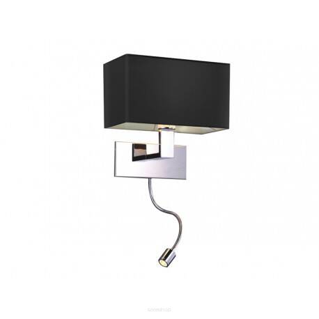 Lampa ścienna MARTENS WALL LED AZ15558 Azzardo Nowoczesna CZARNA 2 źródła światła