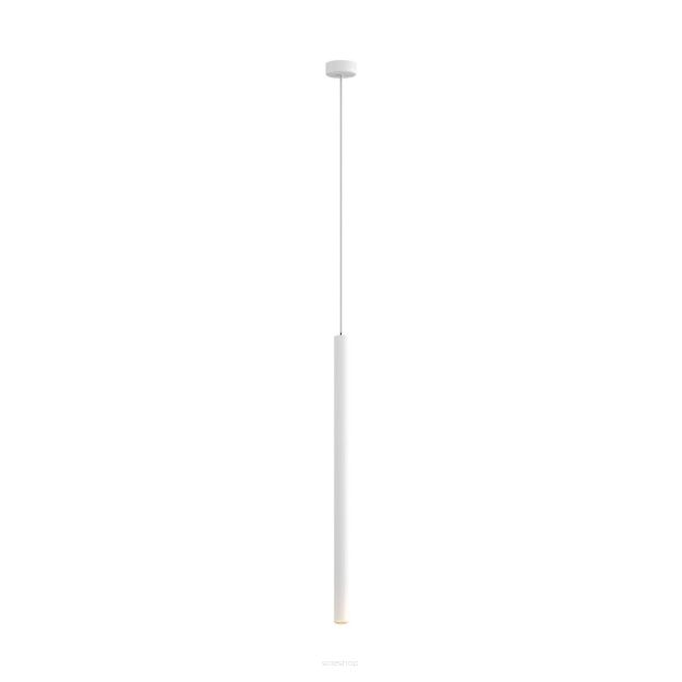Lampa wisząca LOYA P0461-01A-S8S8 Zuma Line BIAŁA tuba 50 cm średnica 3.2 cm