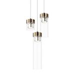 Lampa wisząca GEM P0389-03D-F7AC Zuma Line Nowoczesna złote elementy - 2