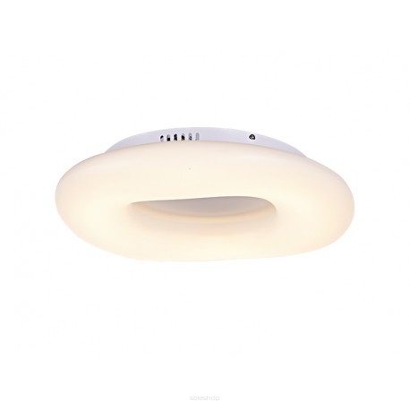 Plafon/ Lampa sufitowa DONUT TOP CCT 75 AZ2670 Azzardo Okrągły biały wykonany z akrylu LED regulowana barwa światła