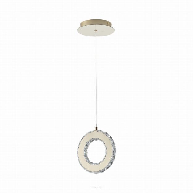 Lampa wisząca zwis z kryształkami GIRONA złota LED Zuma Line MD3713-1-3GT