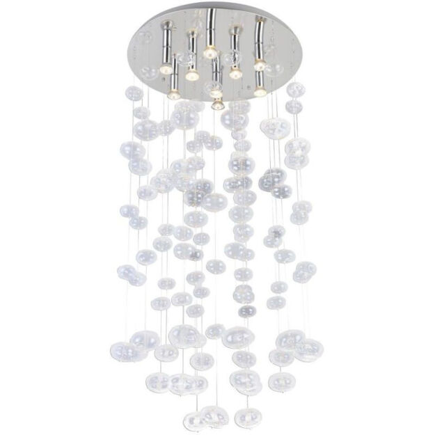 Plafon LUVIA 125 XL CLEARAZzardo AZ2573 elegancka szklane elementy ozdobne