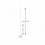 LAMPA WISZĄCA ARCTURUS czarny - P0574-01F-SDFZ ZUMA LINE - 3