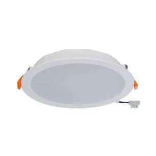 Łazienkowa oprawa sufitowa / spot LED CL Kos 24W 2200lm 3000K biała wpuszczana Ø22,5cm 8775