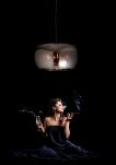 Lampa wisząca MAX-LIGHT Moonlight duża P0076-06X chromowany klosz kryształki elegancki - 2