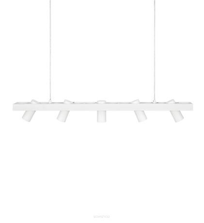 Lampa wisząca TORINO 5L Biały 107783 listwa z tubami skandynawski styl