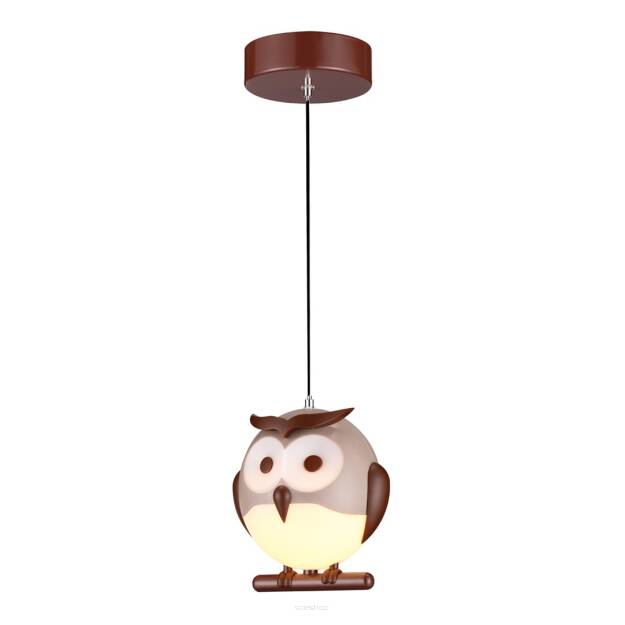 Lampa wisząca dziecięca Milagro OWL Źródło światła G9 wykonane  z tworzywa sowa ML243