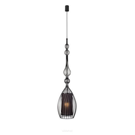 Lampa wisząca czarna Abi L E27 czarna Ø22cm 8864