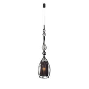 Lampa wisząca czarna Abi L E27 czarna Ø22cm 8864