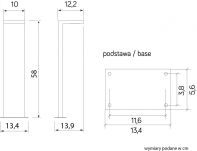 Lampa stojąca zewnętrzna KARO KR-580 SU-MA nowoczesna forma LED  - 2
