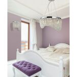 Lampa ścienna CARMEN WALL AZ1283 Azzardo Dekoracyjna bogato zdobiona kryształkami egipskimi  - 2