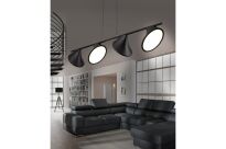 Lampa wisząca CLAMOR AZ2696 Azzardo Oryginalne klosze na podłużnej listwie RETRO LED - 2