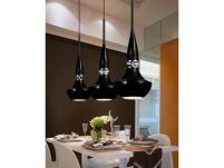 Lampa wisząca TASOS 4 AZ0885 Azzardo Designerskie klosze o czarnym wykończeniu - 2