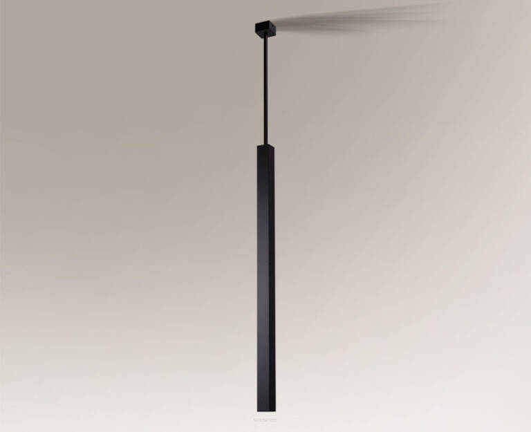 Lampa wisząca DOHA 5701 Shilo minimalistyczna czarna 80 cm