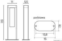 Ogrodowa lampa stojąca EVO GL15402 SU-MA LED 12W WYSOKOŚĆ 50 CM - 5