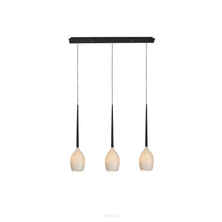 Lampa wisząca IZZA 3 AZ2320 Azzardo Nowoczesna i gustowna 3 zwisy w kolorze białym na podłużnej podsufitce