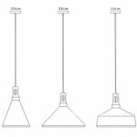 Lampa wisząca NORDIC WOODY biało drewniana 35 cm ST-5097A skandynawska minimalistyczna - 5