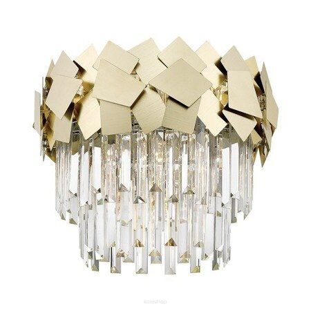 Plafon QUASAR C0506-05A-B5E3 Zuma Line Elegancka złota kryształy 