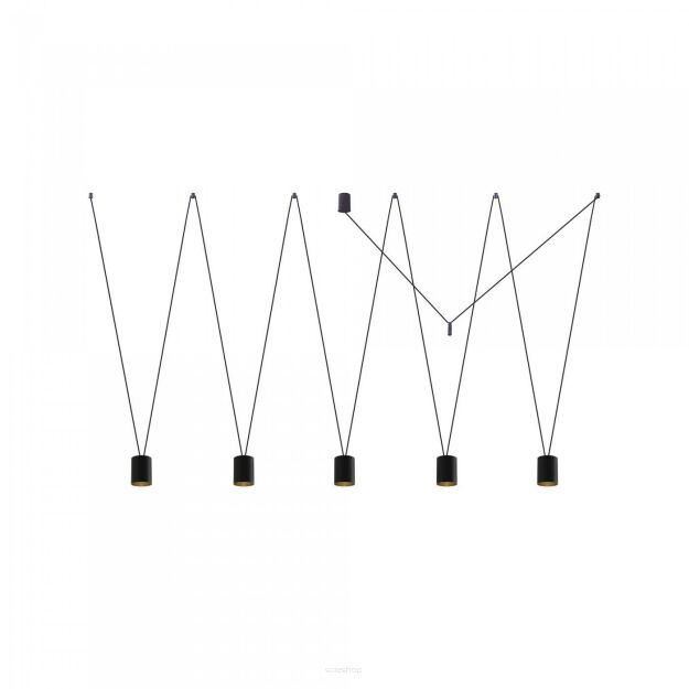 Lampa wisząca More Tone V 5xGU10 czarno/złota 7817