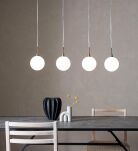 Lampa wisząca Quattro XL 107869 Markslojd  MINIMALISTYCZNA kuliste klosze podłużna listwa - 2