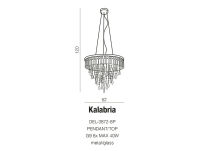 Lampa wisząca KALABRIA AZ2108 Azzardo Mieniąca się mnóstwem kryształków Idealna do bogato zdobionych wnętrz - 4