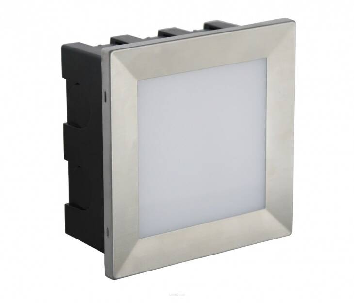 Kinkiet zewnętrzny do zabudowy MUR LED INOX D 04 SU-MA KWADRATOWY LED