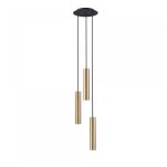 Lampa wisząca Baton 3xE27 czarno/mosiężna 7855 - 2
