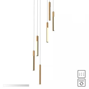 MD4768-6-3BMT ELIOT LAMPA WISZĄCA CZARNA-DREWNO/BLACK-WOOD ZUMALINE