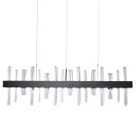 Lampa wisząca arctic led czarna 100 cm step into design kryształ mp0099 black - 2