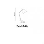 Podstawa lampy stołowej biurkowej ZYTA S TABLE ALUMINIOWA  - 6
