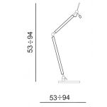 Podstawa lampy stołowej biurkowej ZYTA S TABLE ALUMINIOWA  - 7