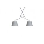 Podstawa lampy wiszącej ADAM 2S  PODWÓJNA WYKOŃCZENIE NIKIEL SATYNOWY - 4