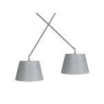 Podstawa lampy wiszącej ADAM 2S  PODWÓJNA WYKOŃCZENIE NIKIEL SATYNOWY - 5