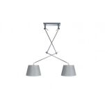 Podstawa lampy wiszącej ADAM 2S  PODWÓJNA WYKOŃCZENIE NIKIEL SATYNOWY - 6