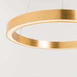 Elegancka lampa wisząca CARLO PL200910-600-GD Zuma Line Pierścień złoty LED  - 3