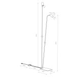 Lampa podłogowa Mono II 2xGU10 biała 212cm 7705 - 2