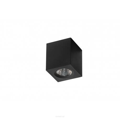 PLAFON lampa sufitowa NANO SQUARE AZ2787 Azzardo Niewielka w kolorze czarnym lampa techniczna LED