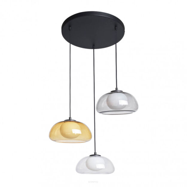 Lampa wisząca Ainale PND-54637-3-BK-SG Italux
