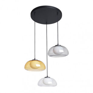 Lampa wisząca Ainale PND-54637-3-BK-SG Italux