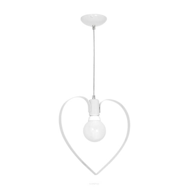 Lampa wisząca AMORE serce białe MILAGRO MLP9950 