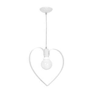 Lampa wisząca AMORE serce białe MILAGRO MLP9950 