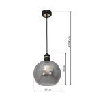 Lampa wisząca OMEGA MILAGRO 1xE27 MLP65300  - 4